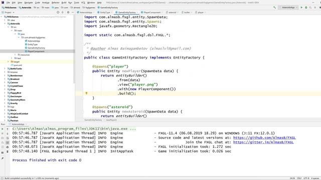JavaFX / FXGL 11 Game Development: Asteroids (Part 1) смотреть онлайн
