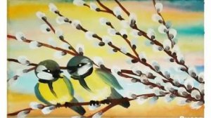 Как нарисовать вербу поэтапно красками. Как нарисовать синичку. Рисунки поэтапно для начинающих