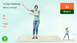 25-минут ходьба на месте, легкие упражнения, подходит начинающим)