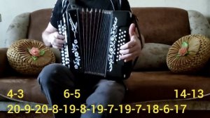 Вьюга вьюга ты моя подруга.  Разбор на гармони