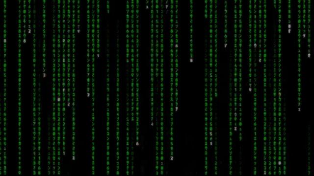 Matrix rain code - Screensaver Footage Background video смотреть онлайн