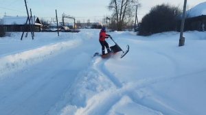 Испытания мотоснегоката типа ЭГОИСТ СПОРТ