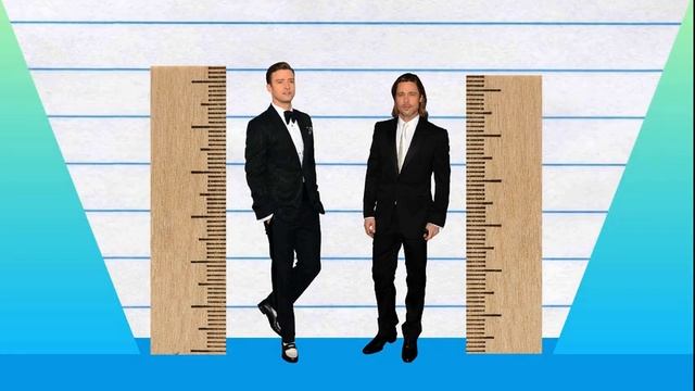 How Much Taller? - Justin Timberlake vs Brad Pitt! смотреть онлайн