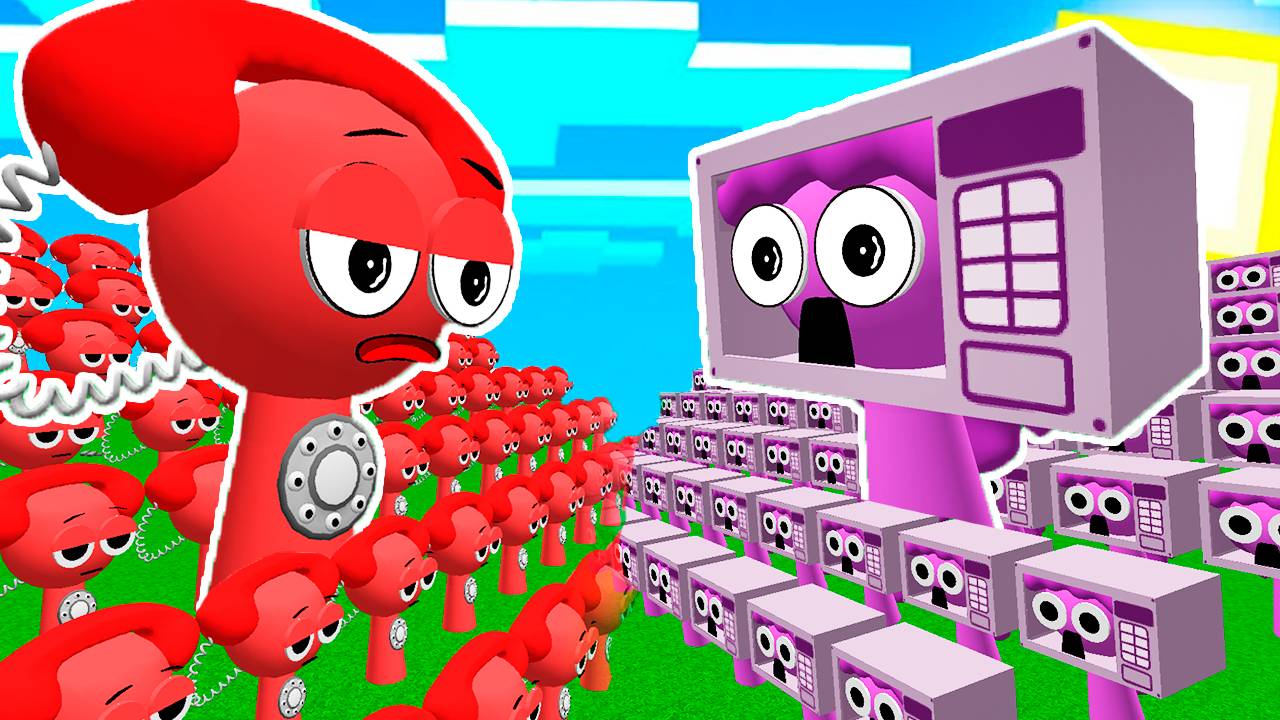 1000 ЛИЛИ МИКРОВОЛНОВКА ПРОТИВ 1000 ЧЕРРИ ТЕЛЕФОН В МАЙНКРАФТ БИТВА СПРУНКОВ