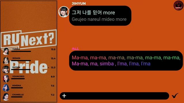 [R U Next?] -Team Pride- Pride《 Line Distribution + Lyrics 》 смотреть онлайн