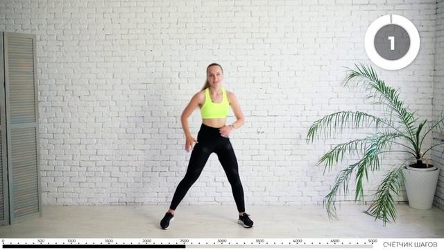 5000 Шагов НЕ выходя из Дома за 30 минут | Ходьба для похудения БЕЗ прыжков | Сжигаем 300 ккал смотреть онлайн