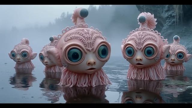 The Curious Case of Lakeside Creatures ｜ AI-Generated Scene Video 257 смотреть онлайн