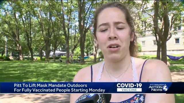 Pitt to lift mask mandate outdoors for fully vaccinated people смотреть онлайн