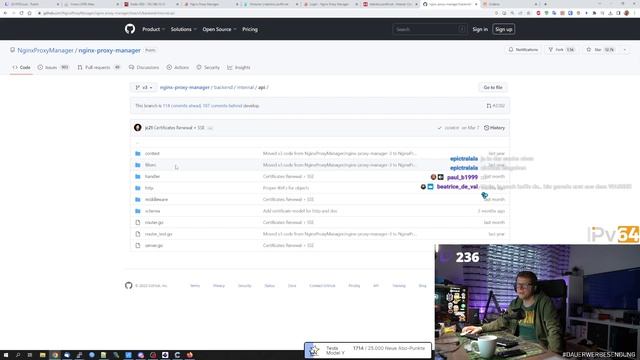 Livestream vom 08.04.2023 -  nginx Probleme und fummlen mit node-red