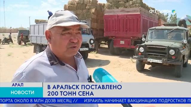 В АРАЛЬСК ПОСТАВЛЕНО 200 ТОНН СЕНА смотреть онлайн