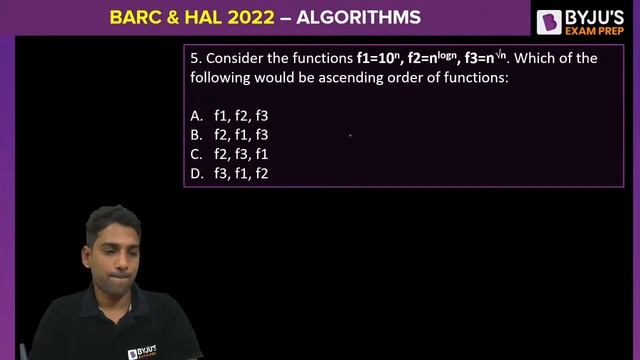 BARC & HAL 2022 Exam | CSE | Algorithms | Asymptotic Notations & Time Complexities | BYJU'S GATE смотреть онлайн