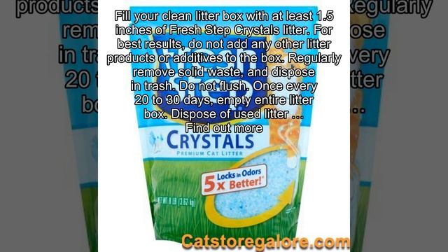 Fresh Step Cat Litter Lightweight 10-Day Odor Control Dust-Free Crystals 2-8lb Bags (16lb Total) смотреть онлайн
