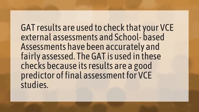 What is the purpose of the GAT? смотреть онлайн