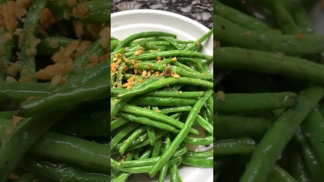 French beans sautéed with garlic #food #lakwatcheronghilaw смотреть онлайн