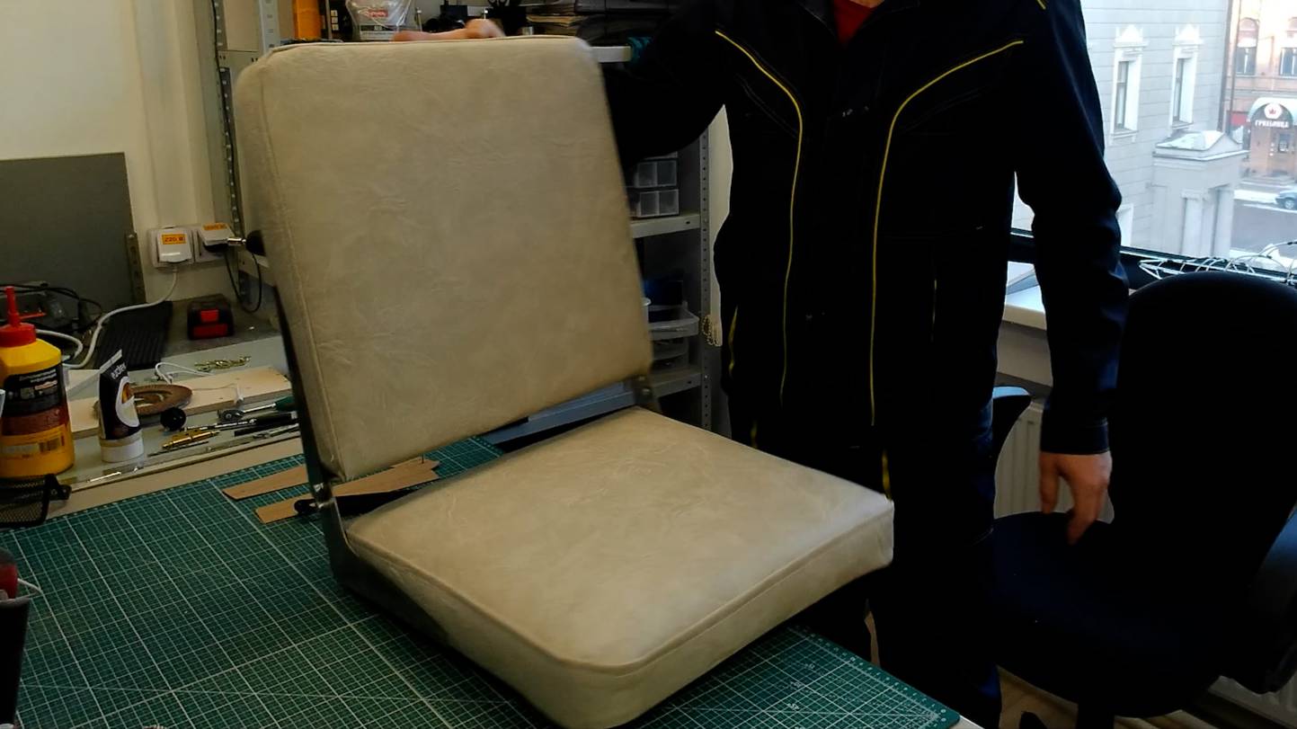 Кресло в лодку ПВХ своими руками.