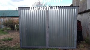 Металлический гараж пенал ракушка разборный 0.8мм после 6 лет эксплуатации от производителя