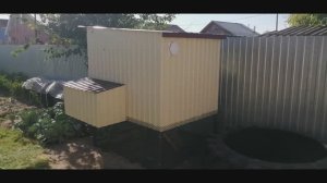 Курятник для несушек своими руками. Зимний курятник на 5-10 кур с выгулом под днищем.