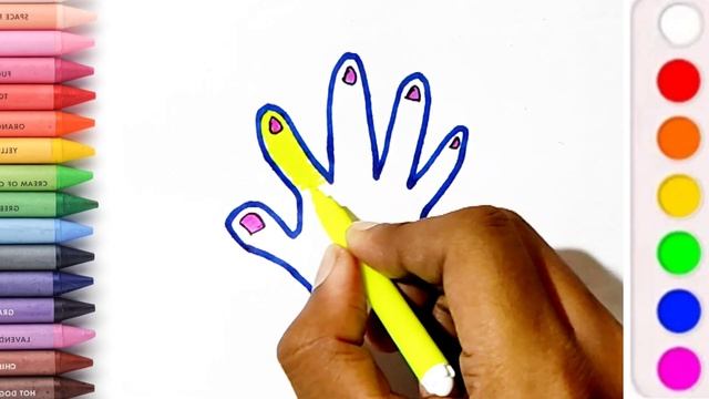 Bolalar uchun oson qo'l chizish/Easy Hand Drawing/Балаларға арналған қарапайым қолмен сурет салу смотреть онлайн