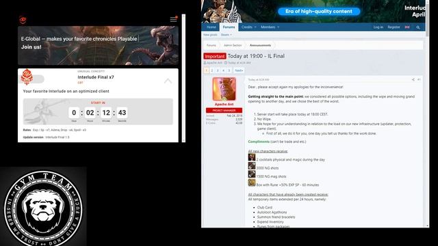L2 E-Global First Day -  Https://l2e-global.com