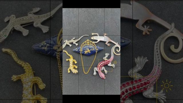 Выбирай любимого питомца - ящерица 🦎 винтажные украшения #украшения смотреть онлайн