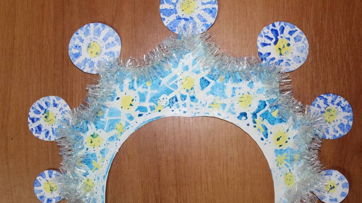 Кокошник Снегурочки своими руками. Видео уроки рисования. смотреть онлайн