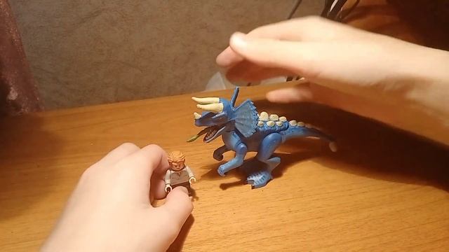 новый лего кастом Jurassic World  гибрид анкилозавр+дилофозавр+ трицератопс #jurassicworld