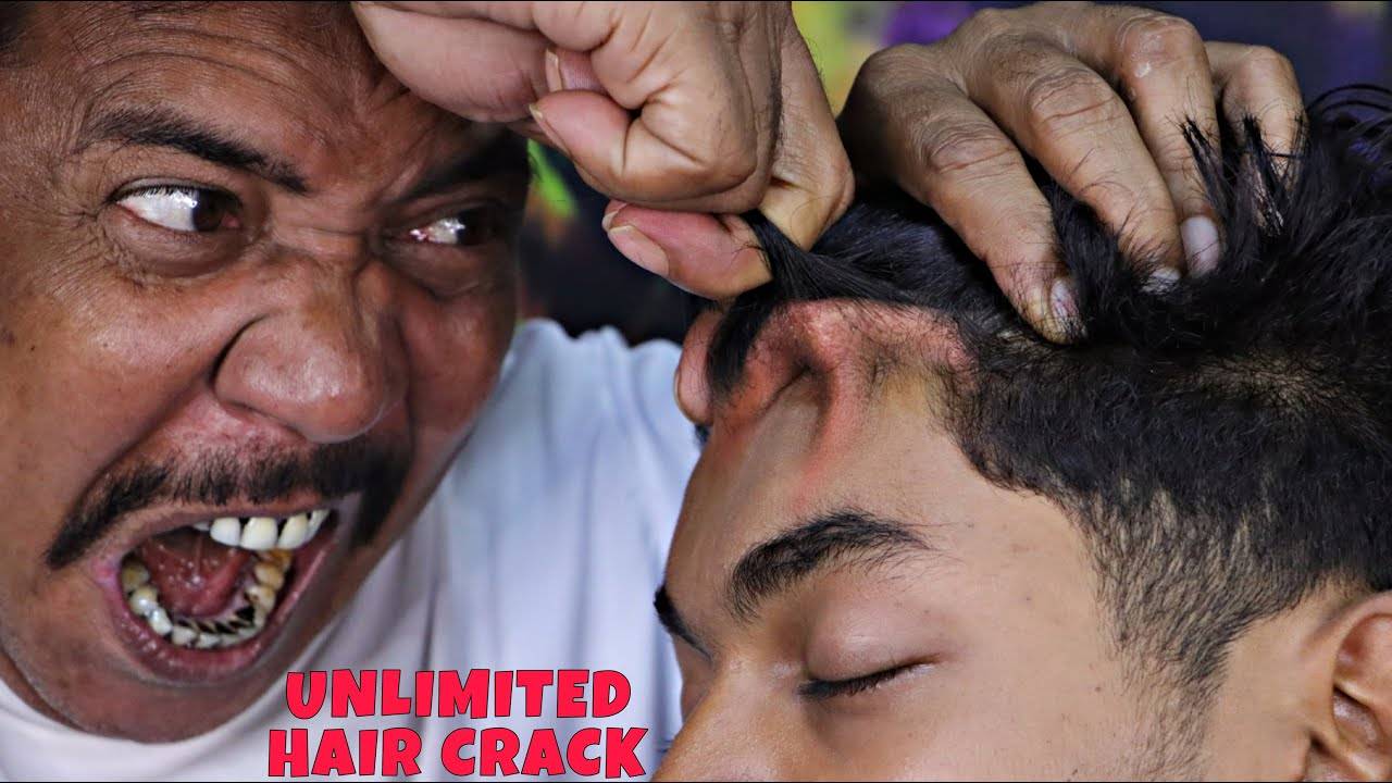 Unlimited Hair Cracking by Asim Barber ｜ Head Massage & Scalp Scratching ｜ Neck Cracking ｜ ASMR смотреть онлайн