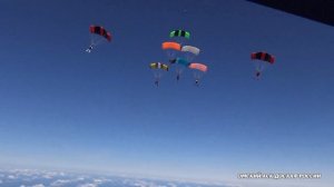 Виды парашютного спорта - купольная парашютная акробатика.