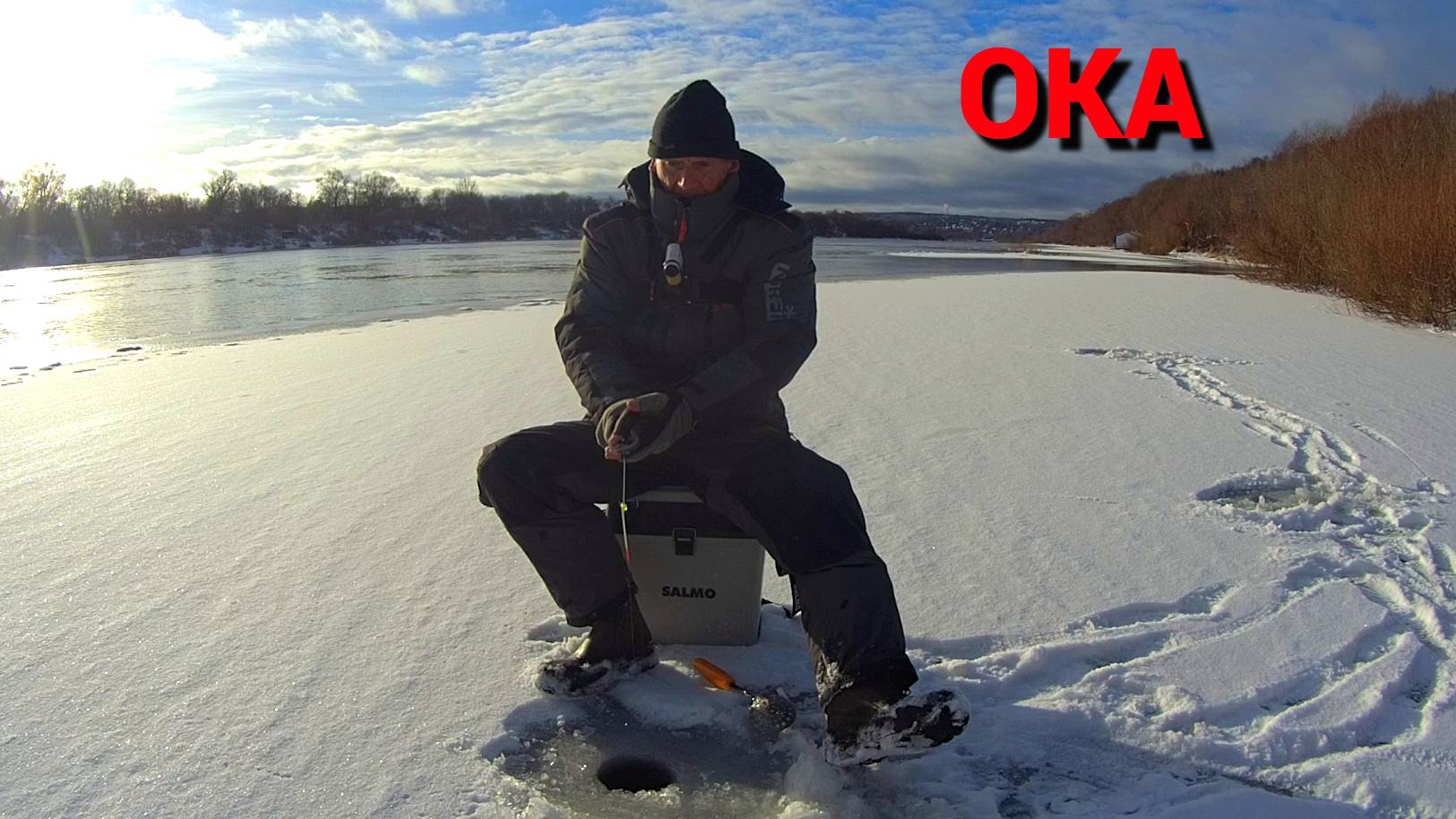 ПЕРВАЯ РЫБА 2025 года. Рыбалка на ОКЕ на КАЛУЖСКИЙ ШАРИК. смотреть онлайн