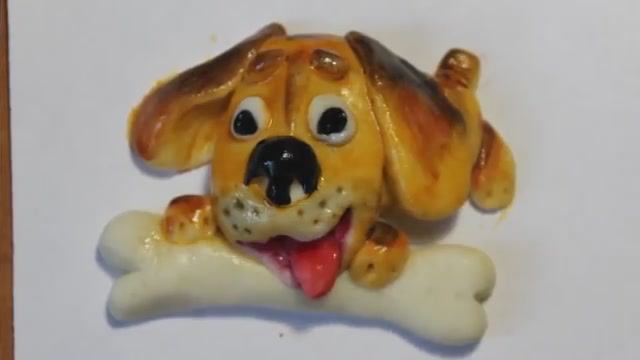 Поделки из соленого теста. Как слепить собачку из соленого теста или легкого пластилина. Видео урок. смотреть онлайн