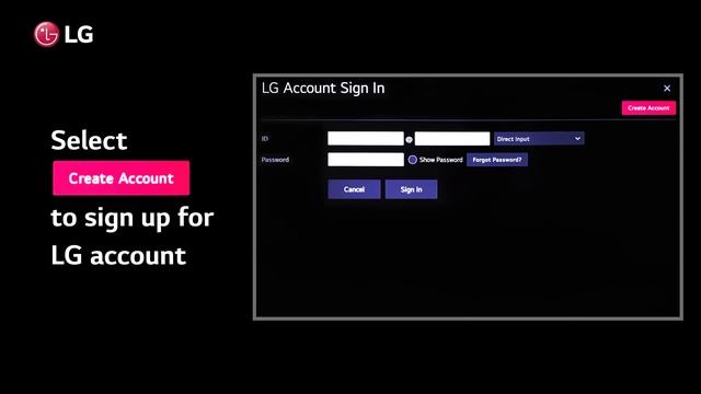 How to sign up for LG TV account смотреть онлайн