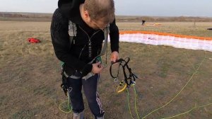 Наземка, Работа с парапланом.