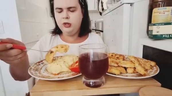 Мукбанг 😋 обжорство 😋 Муж меня хвалит