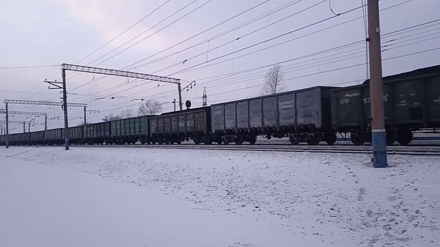 2ЭС6-188 С Грузовым Составом смотреть онлайн