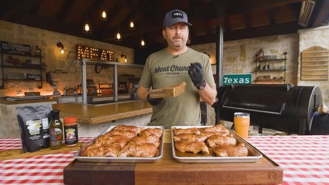 Mesquite Smoked BBQ Chicken Quarters with Jalapeño Glaze смотреть онлайн