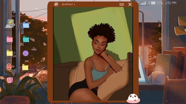 Ibis Paint X Speedpaint | Digital Painting Process [ Black Girl Glow Up ]