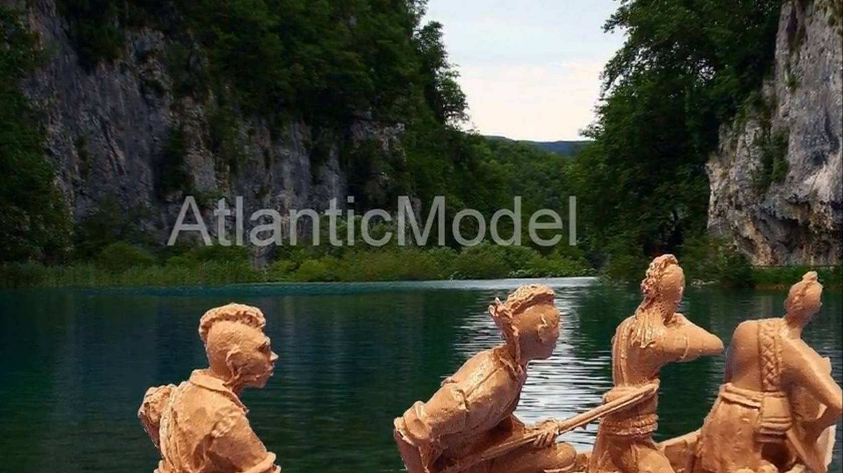 солдатики Barzso индейцы Могавки в каноэ 4 фигуры 2 смотреть онлайн