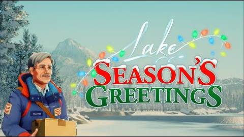 Lake. seasons greetings. СРЕДА. 25 Декабря