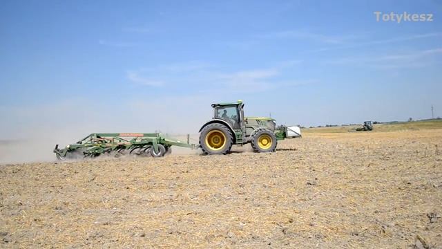 John Deere 6210R + Amazone Centaur 3001 Super
