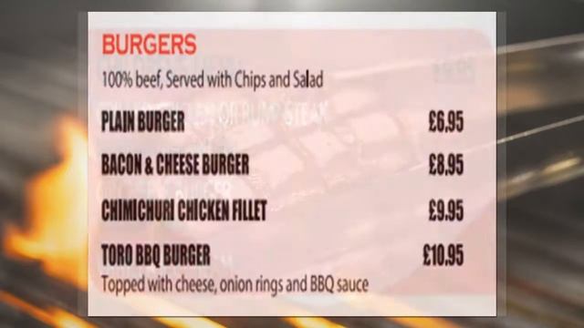 Toro Dorado Steakhouse Order Online Menu Northampton NN1 смотреть онлайн
