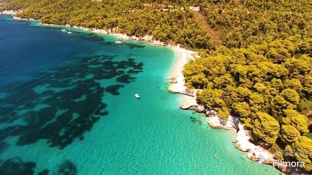 Greece🇬🇷4k , Milia beach in Skopelos Island 🏝️🌊🇬🇷👍🏝️🌊⛵👍🏝️🇬🇷 смотреть онлайн