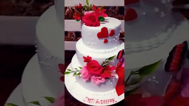 Anniversary 3step cake new design couple cake #youtubeshorts #viralvideo смотреть онлайн