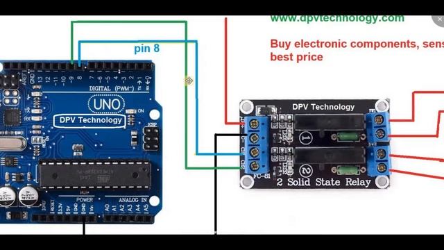 Two channel Solid State Relay with Arduino смотреть онлайн