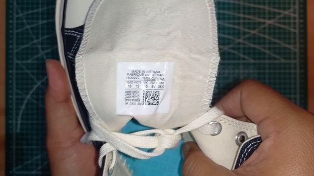 Unboxing! CONVERSE CHUCK 70 VINTAGE CANVAS HI BLACK EGRET - size UK 10 (28.5 cm) @converse смотреть онлайн