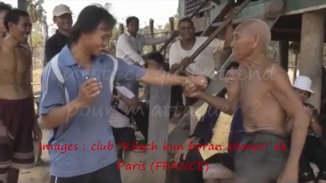 Lok ta Kom explique quelques techniques de Kbach kun boran khmer смотреть онлайн