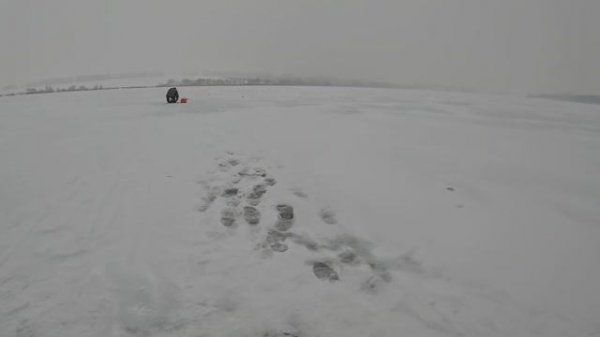 Зимняя рыбалка Пронское водохранилище Тульская область