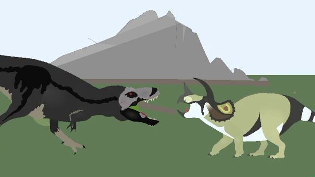Tyrannosaurs vs Triceratops art смотреть онлайн