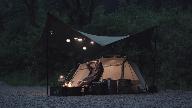 거센 비 쏟아지는 폭우 캠핑 . 순간 강력한 빗줄기 집중호우 우중캠핑 . 빗소리 ASMR смотреть онлайн