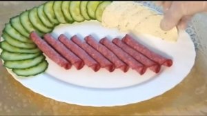 Сырно-Мясная тарелка/Вариант 2/Оформление праздничного стола 2022