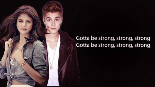 Justin Bieber - Strong ft Selena Gomez (Lyrics) смотреть онлайн